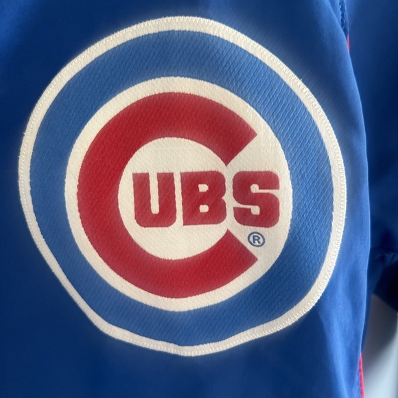 Majestic Chicago Cubs Kids Youth Pullover Jacket Windbreaker MLB Baseball Small - Picture 2 of 4